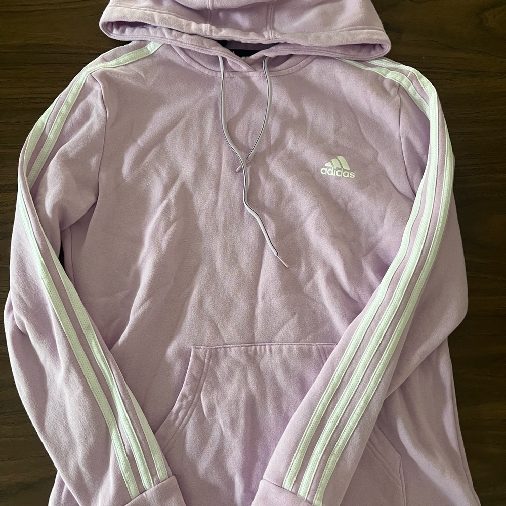 Adidas Light Purple Fleece Hoodie